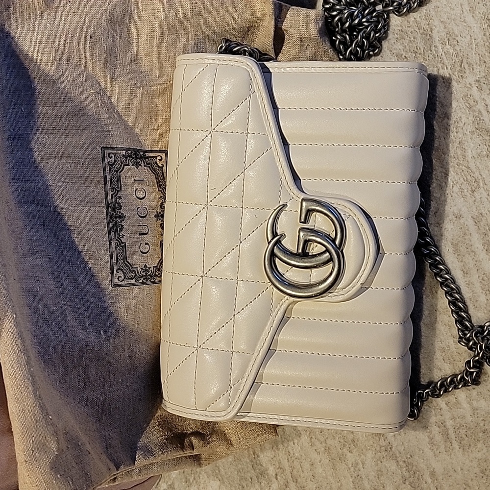 Gucci white crossbody